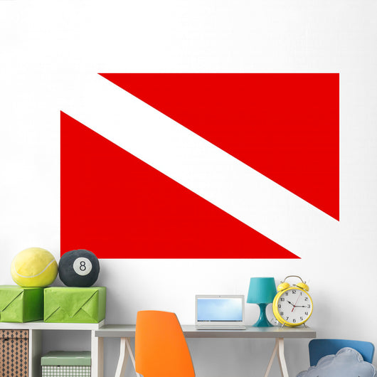 Diver down Flag Wall Decal