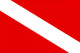 Diver down Flag Wall Decal