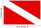 Diver down Flag Wall Decal