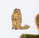 Marmot Animal Cartoon Illustration Wall Decal