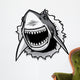 great white shark ripping with opened mouth Wall Decal