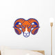 Ram Head Mascot Wall Decal