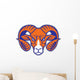 Ram Head Mascot Wall Decal