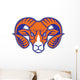 Ram Head Mascot Wall Decal
