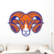 Ram Head Mascot Wall Decal