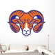 Ram Head Mascot Wall Decal