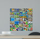 Graffiti, walls are painted colors, background, street culture Wall Mural