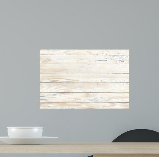 White Wood Texture Natural Pine Wall Decal