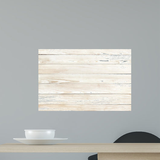 White Wood Texture Natural Pine Wall Decal