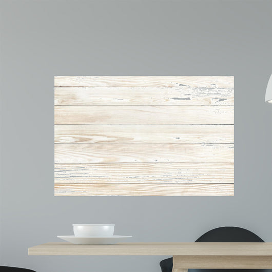 White Wood Texture Natural Pine Wall Decal