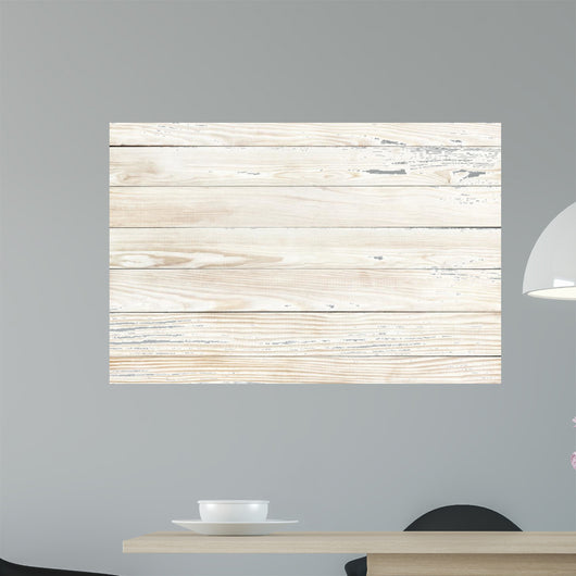 White Wood Texture Natural Pine Wall Decal