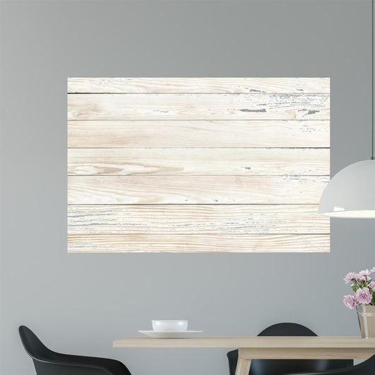 White Wood Texture Natural Pine Wall Decal