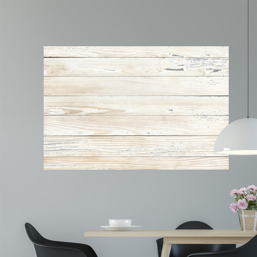 White Wood Texture Natural Pine Wall Decal