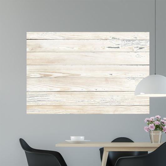 White Wood Texture Natural Pine Wall Decal