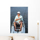 Man Fishing in Kayak Wall Mural