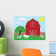 Cute Barnyard Wall Mural