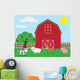 Cute Barnyard Wall Mural