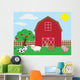 Cute Barnyard Wall Mural
