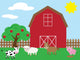 Cute Barnyard Wall Mural