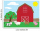 Cute Barnyard Wall Mural