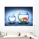 fish find house - real estate concept Wall Mural