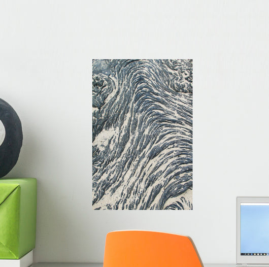 Textures Black Lava Pahoehoe Wall Decal