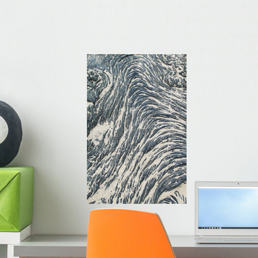 Textures Black Lava Pahoehoe Wall Decal