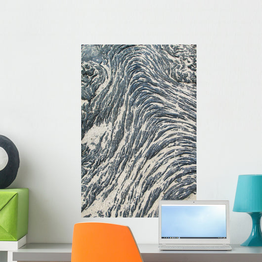 Textures Black Lava Pahoehoe Wall Decal