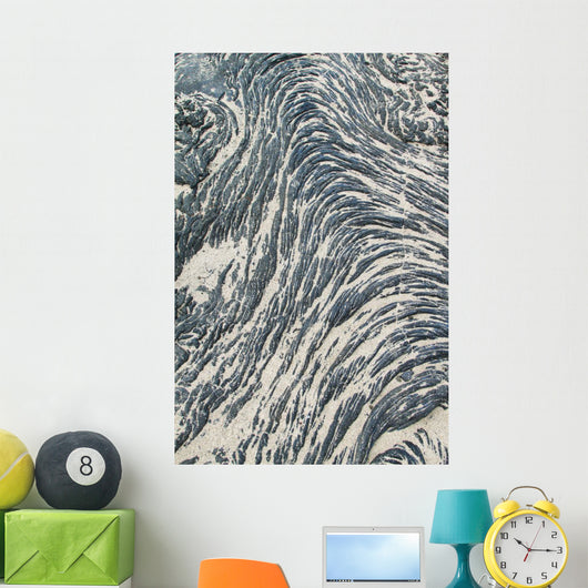 Textures Black Lava Pahoehoe Wall Decal