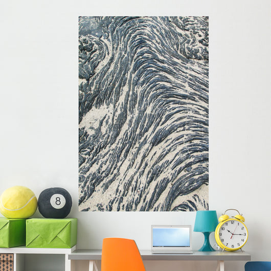 Textures Black Lava Pahoehoe Wall Decal