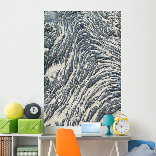 Textures Black Lava Pahoehoe Wall Decal
