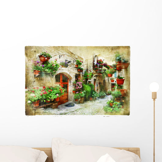 Floral Streets Spello Umbria