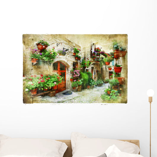 Floral Streets Spello Umbria