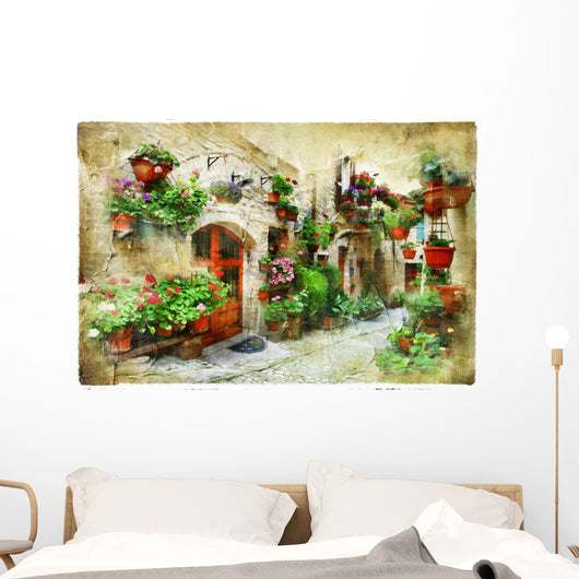 Floral Streets Spello Umbria