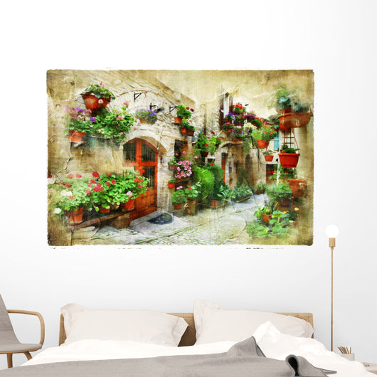 Floral Streets Spello Umbria
