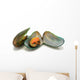 Mussels in Shells Isolated on White Background Wall Decal