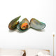 Mussels in Shells Isolated on White Background Wall Decal