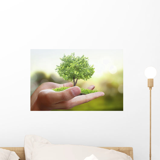 Tree Plant Hand Wall Decal