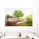 Tree Plant Hand Wall Decal