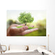 Tree Plant Hand Wall Decal