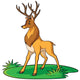 Deer Cartoon Wall Decal