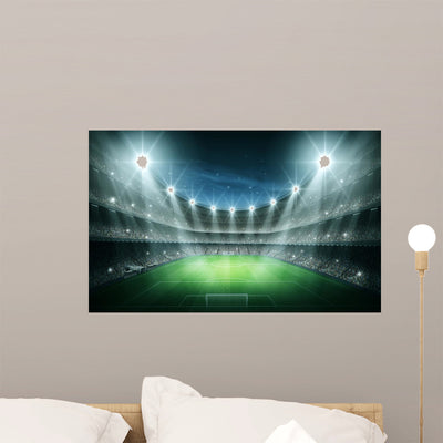Light Stadium shown on a wall