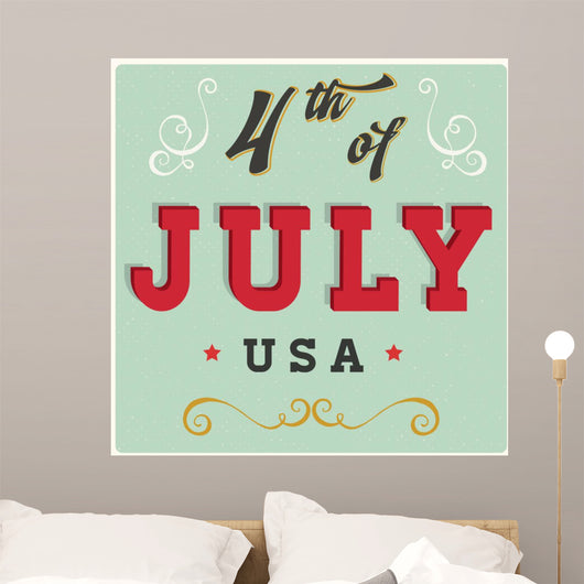 Vintage 4th July Sign