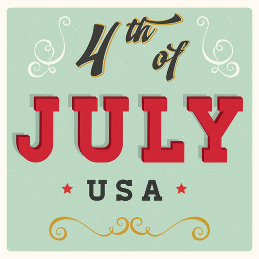 Vintage 4th July Sign