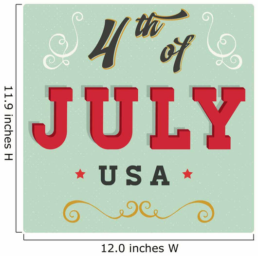 Vintage 4th July Sign