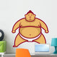 Sumo wrestler in rack Wall Decal