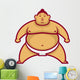 Sumo wrestler in rack Wall Decal