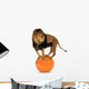 Lion Balancing Big Ball