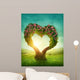 Heart shaped tree Wall Mural