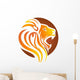 lion logo,lion head symbol,cat carnivore icon Wall Decal